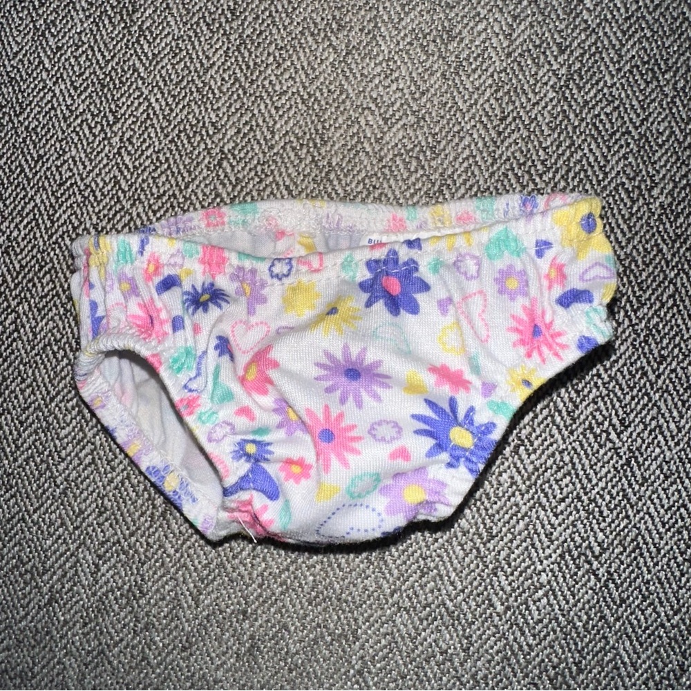 Build A Bear Workshop Floral Pastel Colorful Undies Panties BABW RARE HTF